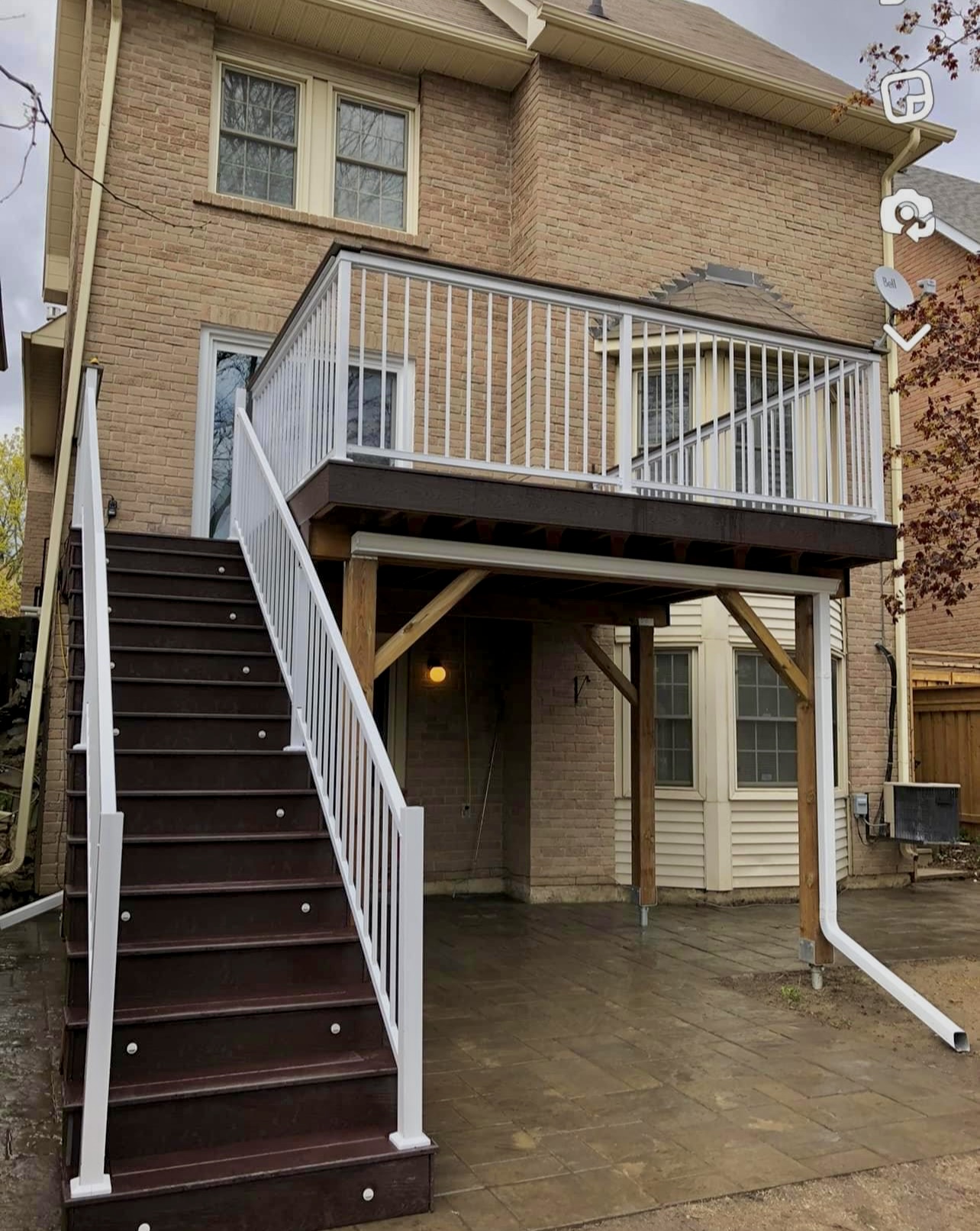 Composite Deck with Staircase