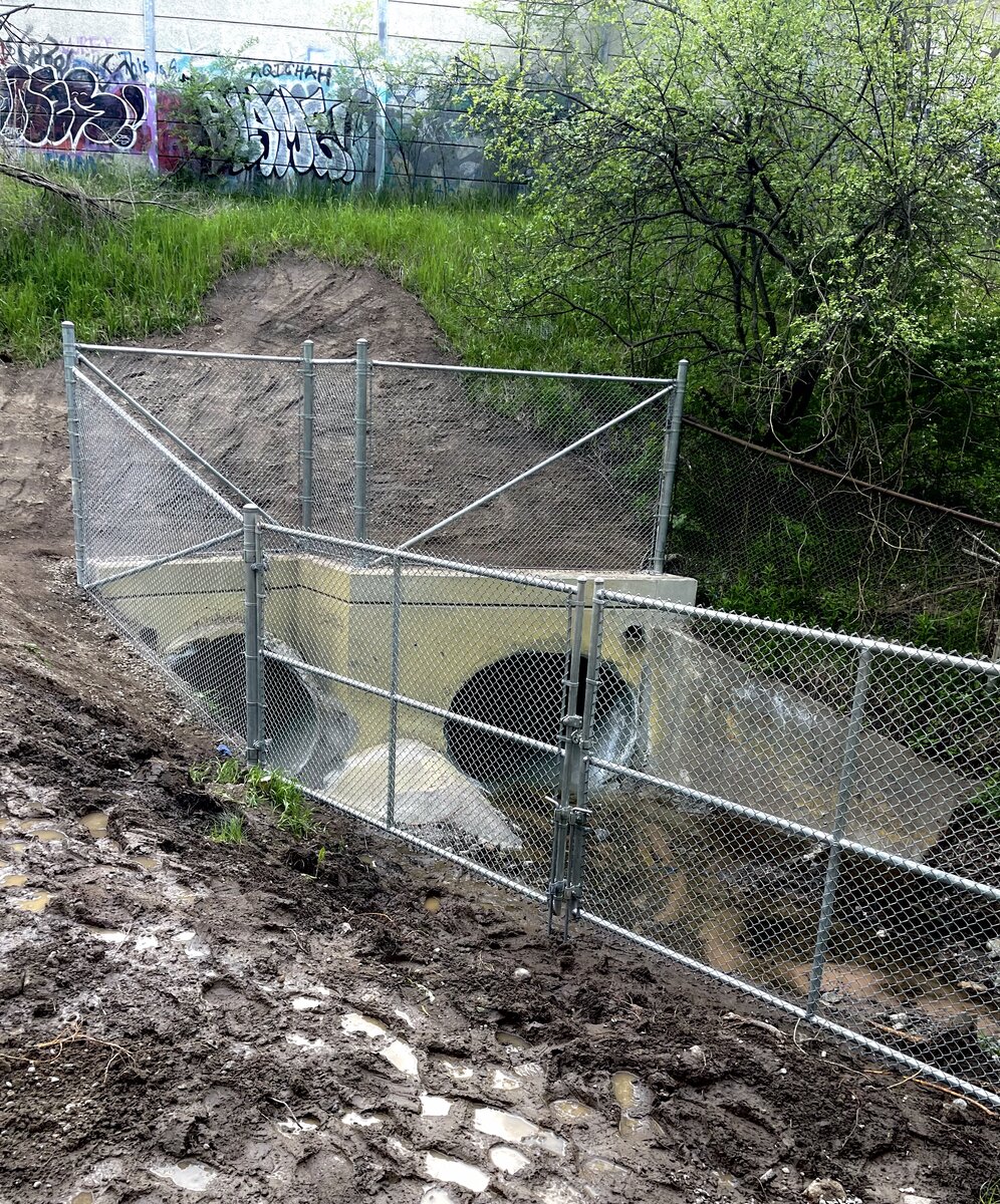 Chain Link Culvert Enclosure