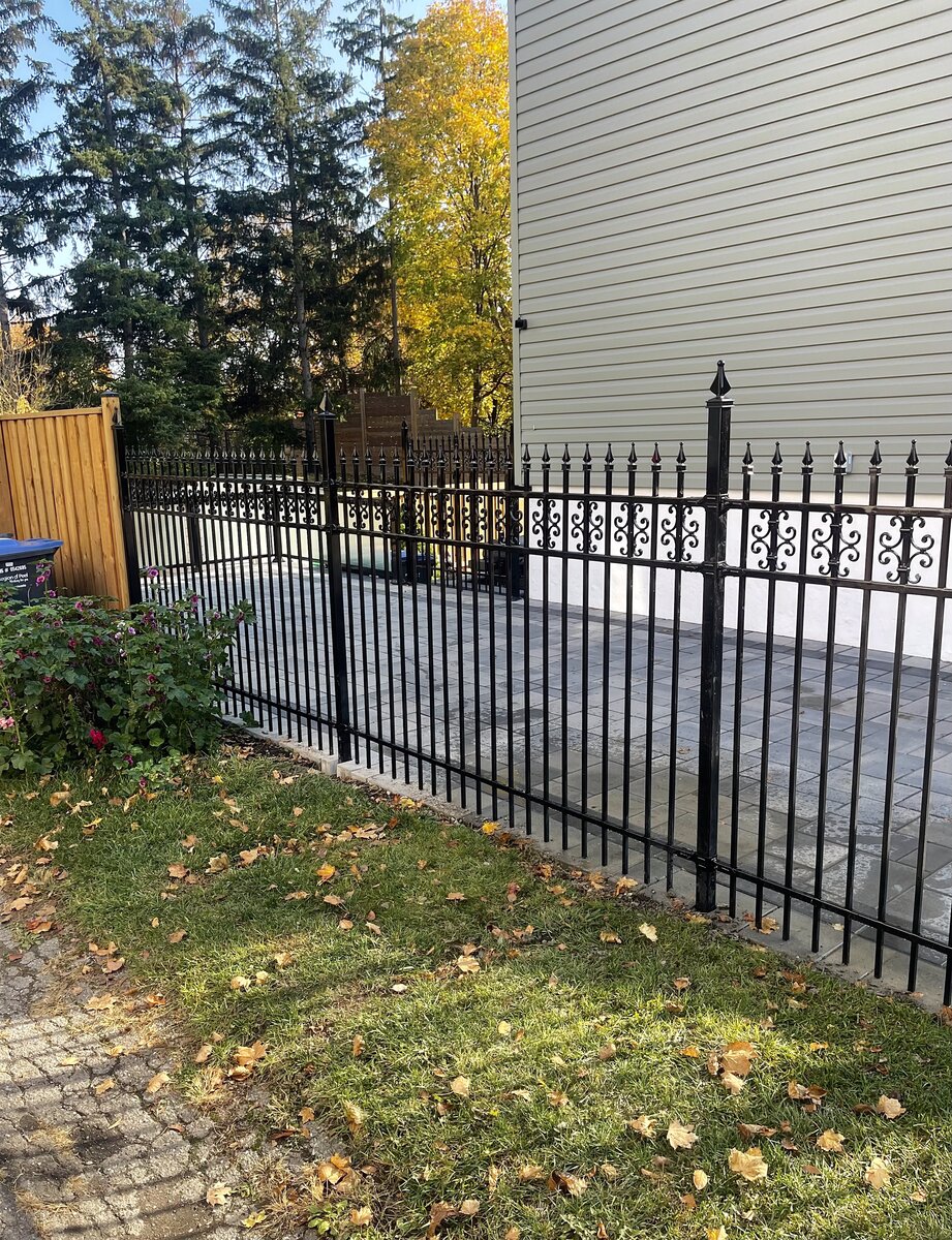 Ornate Iron Fence Decorative Scrollwork