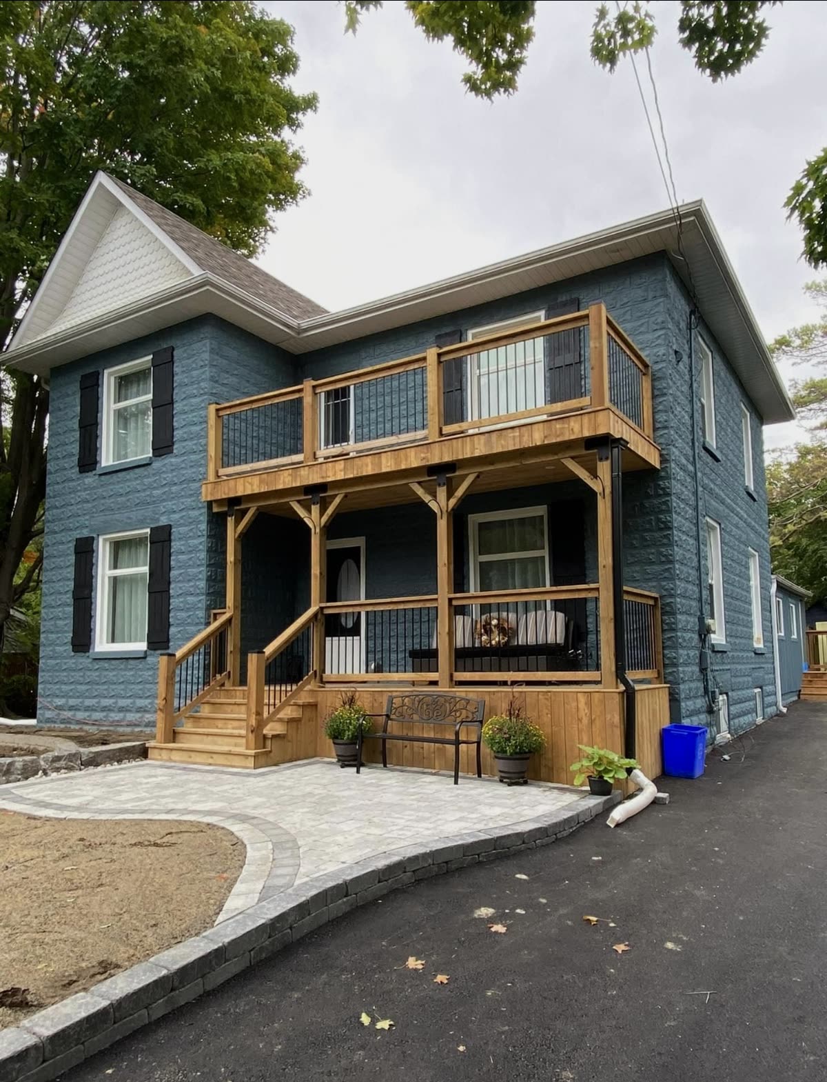 Two-Story Cedar Porch